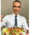 César Tralli exibe sua salada de pinhão  Foto: Reprodução/Instagram/@cesartralli