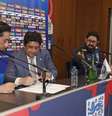  Foto: Rafael Ribeiro / CBF - Legenda: Momento da assinatura do novo contrato / Jogada10