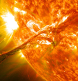 O Evento de Carrington foi causado por uma forte ejeção de massa coronal (Imagem: Reprodução/NASA)  Foto: Canaltech