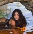 Suposta affair de José Loreto, protagonista de 'No Rancho Fundo' Larissa Bocchino sofre acidente envolvendo animal ao gravar nova novela das seis da Globo.  Foto: Reprodução, Instagram/@labocchino / Purepeople