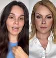 Maquiadora se transforma na apresentadora Ana Hickmann  Foto: Reprodução de vídeo/ @leticiafgomes via Instagram / Estadão