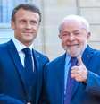 Lula e Macron  Foto: Ricardo Stuckert/PR / Perfil Brasil