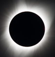 Eclipses solares totais revelam a coroa solar ao redor da sombra da lua (Imagem: Reprodução/NASA/Aubrey Gemignani)  Foto: Canaltech