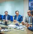 Reunião entre representantes da Frente Parlamentar Evangélica e o ministro Fernando Haddad.  Foto: Divulgação/MF