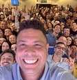 Ronaldo registra evento que reuniu funcionários de diversas áreas do Cruzeiro  Foto: Reprodução