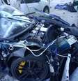 Acidente na Avenida Salim Farah Maluf em que um Porsche atingiu e destruiu um Sandero. O motorista do Porsche deixou o local; o do Sandero, morreu.  Foto: Divulgação/Policia Civil / Estadão