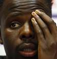 Goleiro Cheikh Kane Sarr, do CF Rayo Majadahonda, concede entrevista coletiva  Foto: REUTERS/Susana Vera