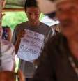 Indígenas guaranis e kaiowás denunciam ataques de fazendeiros, com apoio de policiais, a áreas ocupadas em Mato Grosso do Sul. Foto Cimi/Divulgação.  Foto: Cimi/Divulgação / Estadão