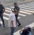 Suspeito é baleado durante arrastão em avenida de São Paulo  Foto: Reprodução/TV Globo