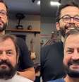 Antes e depois de cliente atendido pelo visagista Juarez Leite  Foto: Reprodução/Instagram/@juarezleiteoficial