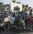 Veículos com trabalhadores humanitários foram atacados com mísseis de Israel  Foto: Getty Images / BBC News Brasil