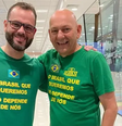 Luciano Hang ao lado de Jorge Seif durante a campanha das eleições de 2022  Foto: Reprodução