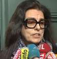 Françoise Bettencourt Meyers na última entrevista à TV, em 2015, quando conseguiu reaver na Justiça parte dos bens surrupiados por um amigo interesseiro de sua mãe, Liliane  Foto: Reprodução/TV