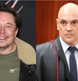 Elon Musk usou sua plataforma no último fim de semana para desafiar o ministro do Supremo Tribunal Federal (STF) Alexandre de Moraes.  Foto: Montagem: Steve Granitz/GettyImages e Antonio Augusto/Secom TSE