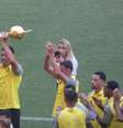  Foto: Lucas Bayer/Jogada10 - Legenda: Antes de Fla x Nova Iguaçu, final do Carioca, Sub-20 do Flamengo dá volta Olímpica sob ovação da torcida do Flamengo / Jogada10