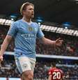  Foto: Paul Ellis/AFP via Getty Images - Legenda: De Bruyne virou desfalque de última hora do Manchester City no Santiago Bernabéu / Jogada10