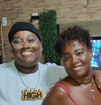 Da esquerda para direita: o irmão Thomaz, a mãe e Leidy Elin  Foto: Reprodução/Instagram/@leidyelin