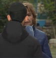 A repórter Almudena Ariza foi impedida de continuar a transmissão que fazia de Jerusálem para a emissora espanhola TVE  Foto: Reprodução
