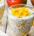 Pudim de chia com frutas –  Foto: Shutterstock / Alto Astral