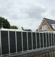 Painéis solares também podem ser usados como opção de cerca solar  Foto: 