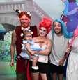 Famosos adotam 'cabelo maluco' e fazem penteados divertidos em seus filhos para primeira festa do 1 ano de Lua, filha de Viih Tube e Eliezer, no Resort Taua em Atibaia, em São Paulo.  Foto: AGNews / Purepeople