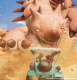 Sand Land é um RPG de ação com veículos ambientado em um mundo desértico  Foto: Bandai Namco / Divulgação