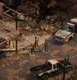 O visual isométrico já entrega o estilo 'clássico' de Broken Roads  Foto: Versus Evil / Divulgação