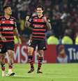 Pedro comemora gol do Flamengo   Foto: RAUL ARBOLEDA/AFP via Getty Images / Esporte News Mundo