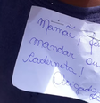 Aluno tem bilhete grampeado no uniforme em escola de Nova Friburgo (RJ)  Foto: Arquivo Pessoal