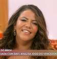 Após uma transformação no visual, Mani Rego surgiu no 'Encontro com Patrícia Poeta', onde foi apresentada como esposa de Davi, e manifestou a vontade de revê-lo o quanto antes  Foto: Reprodução/TV