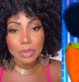 Ratinho afirmou ter visto um 'piolho' no cabelo black power da bailarina Cintia Mello   Foto: Reprodução/Instagram/SBT / Mais Novela