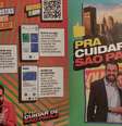 Panfleto que teria sido distribuído em estação da CPTM em São Paulo  Foto: Reprodução