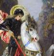 São Jorge, em pintura do francês Gustave Moreau  Foto: Domínio Público / BBC News Brasil