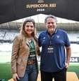Leila Pereira, presidente do Palmeiras, e Julio Casares, presidente do São Paulo, vão depor em CPI que investiga manipulação de jogos no futebol brasileiro.  Foto: Julio Casares via Instagram / Estadão