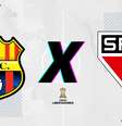 São Paulo e Barcelona de Guayaquil   Foto: ENM / Esporte News Mundo