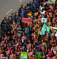 Indígenas em Brasília divulgam reivindicações aos Três Poderes  Foto: Marcelo Camargo/Agência Brasil