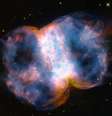 Hubble faz registro incrível da nebulosa Haltere em comemoração aos seus 34 anos  Foto: Nasa, ESA, STScI