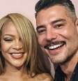 Kadu Dantas esteve entre os convidados da festa de lançamento de um novo cosmético da marca Fenty, de Rihanna  Foto: Divulgação