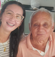 Raquel Soares, filha de Pilson Pereira da Silva, de 81 anos  Foto: Reprodução/Fantástico