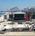 Palco do show da cantora Madonna em Copacabana palace, zona sul do Rio de Janeiro. FOTO : Pedro Kirilos/Estadão  Foto: Pedro Kirilos/Estadão / Estadão