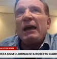 No 'Terra Agora', jornalista Roberto Cabrini relembra acidente fatal de Ayrton Senna.  Foto: Reprodução/Terra
