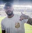 Neymar em estádio com camisa do Santos  Foto: @instagram