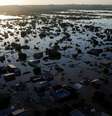 Vista de Canoas, no Rio Grande do Sul, com as ruas tomadas pelas águas. Registro do último dia 6  Foto: Reprodução/REUTERS/Amanda Perobelli