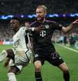 Thomas Coex/AFP via Getty Images - Legenda: Vini Jr foi o grande nome da classificação do Real Madrid sobre o Bayern -  Foto: Thomas Coex/AFP via Getty Images / Jogada10