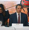 O presidente da República, Luiz Inácio Lula da Silva; a primeira-dama Rosângela da Silva, a Janja; e o ministro da Fazenda, Fernando Haddad  Foto: Wilton Junior / Estadão