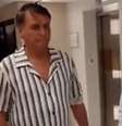 Bolsonaro está internado em São Paulo para tratar de erisipela na perna esquerda  Foto: Reprodução