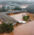 Escola Aurélio Porto, em Montenegro, no Vale do Taquari, após fortes chuvas  Foto: Secretaria de Educação do Rio Grande do Sul