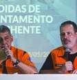 O prefeito Sebastião Melo informou que o abrigo para mulheres e crianças será instalado no Foro Regional do Partenon, na Zona Leste  Foto: Reprodução: Giulian Serafim / PMPA