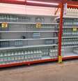 Falta de água nas prateleiras em supermercado em cidade do interior do Rio Grande do Sul.  Foto: Foto: Nadine Marino
