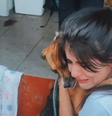 Mulher chora ao reencontrar cachorro perdido durante enchentes no RS; veja  Foto: Reprodução/Instagram